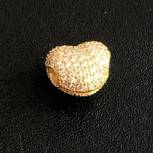 Pave Heart Charm